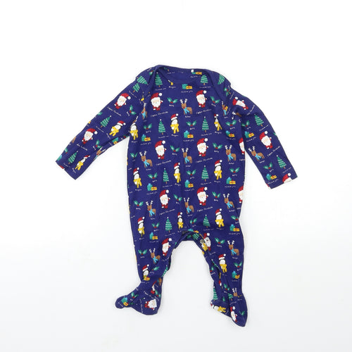 Mini Club Baby Blue Geometric  Babygrow One-Piece Size 3-6 Months