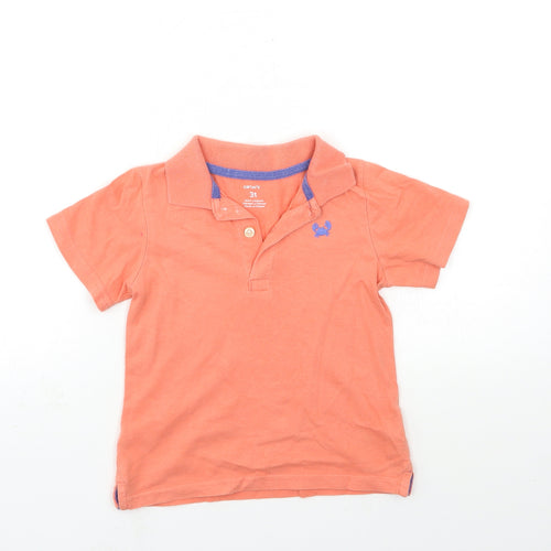 Carter's Boys Orange   Basic T-Shirt Size 3 Years