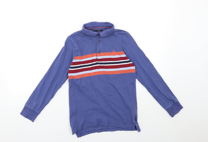 NEXT Boys Blue Striped  Basic Polo Size 9 Years