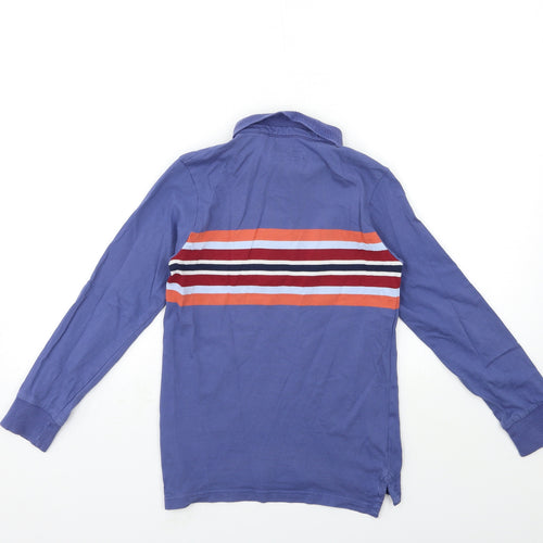 NEXT Boys Blue Striped  Basic Polo Size 9 Years