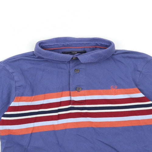 NEXT Boys Blue Striped  Basic Polo Size 9 Years