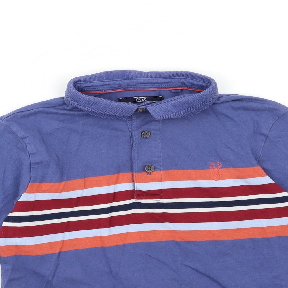 NEXT Boys Blue Striped  Basic Polo Size 9 Years