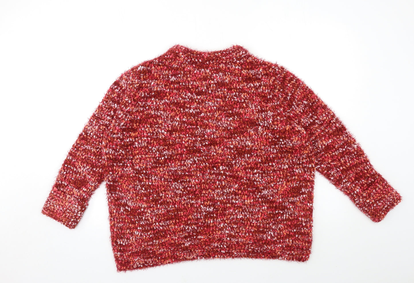 TU Womens Red  Knit Pullover Jumper Size 16