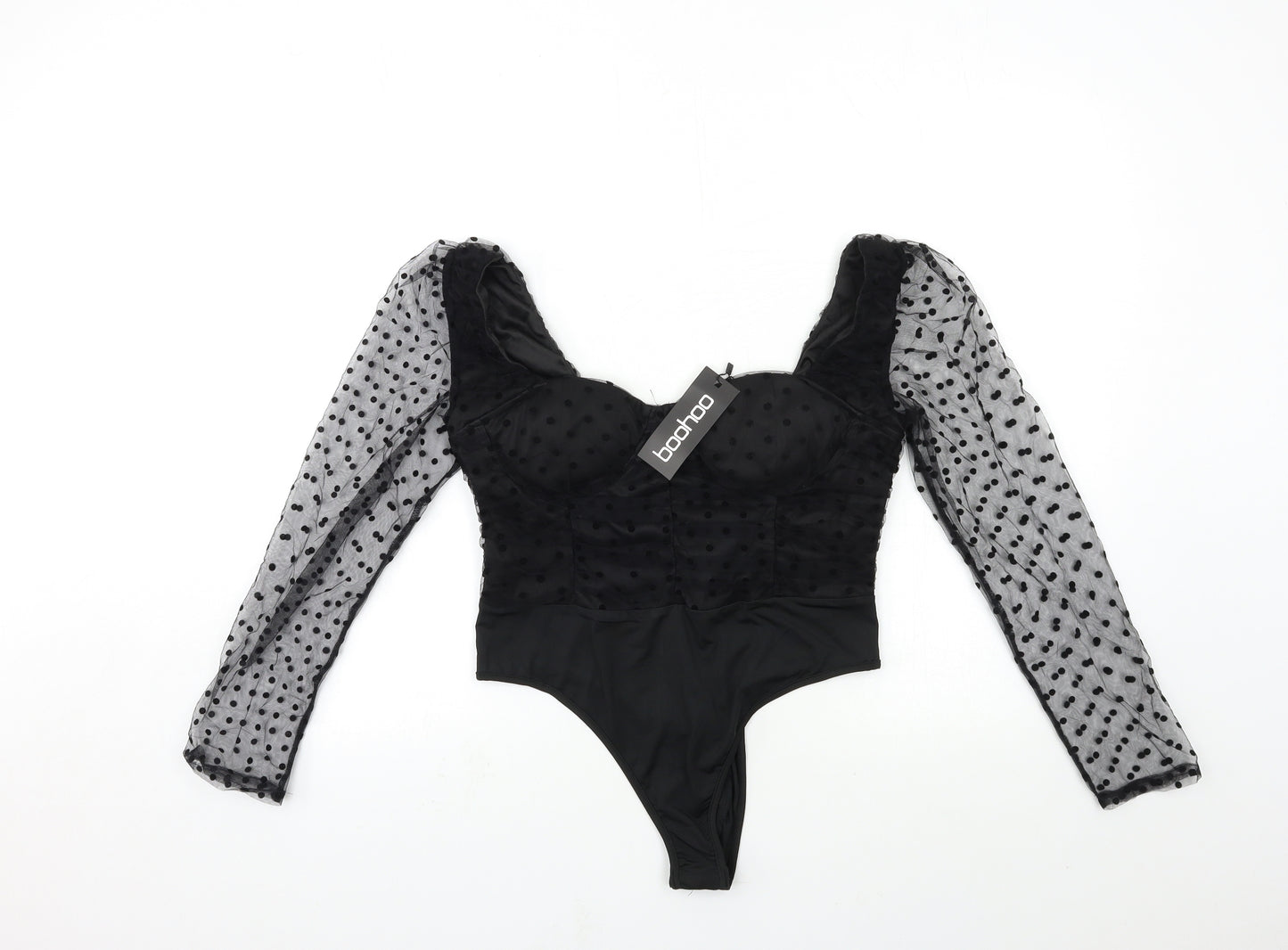 Boohoo Womens Black   Basic Blouse Size 14