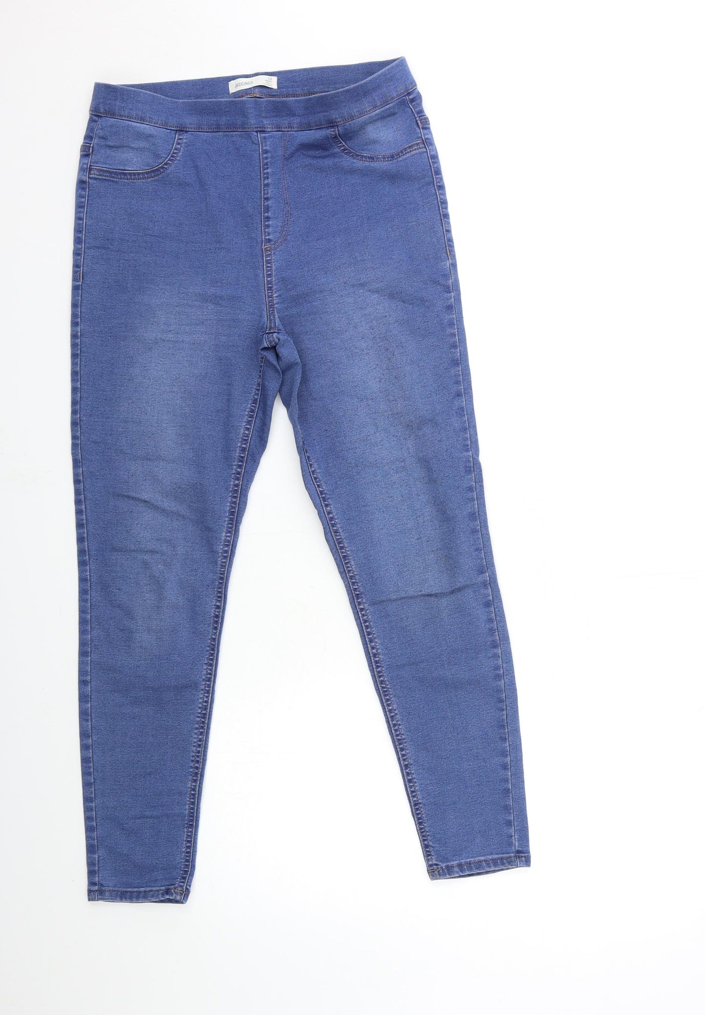 Marks and Spencer Womens Blue  Denim Jegging Jeans Size 12 L26 in