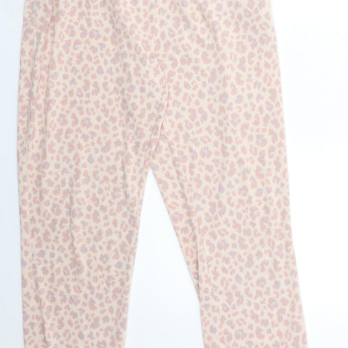 Michelle Keegan Womens Pink Floral  Sweatpants Trousers Size M L27 in