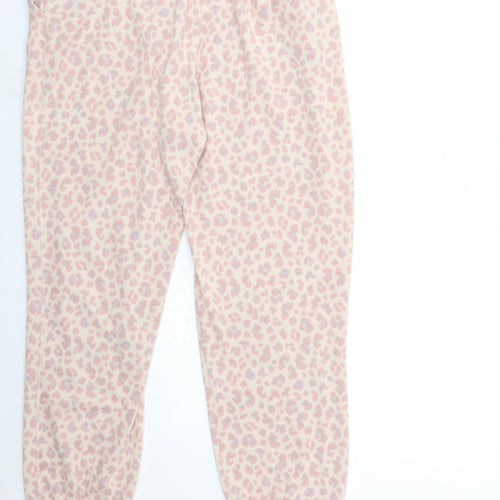 Michelle Keegan Womens Pink Floral  Sweatpants Trousers Size M L27 in