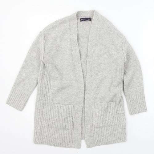 Marks and Spencer Womens Grey  Knit Cardigan Jumper Size XS