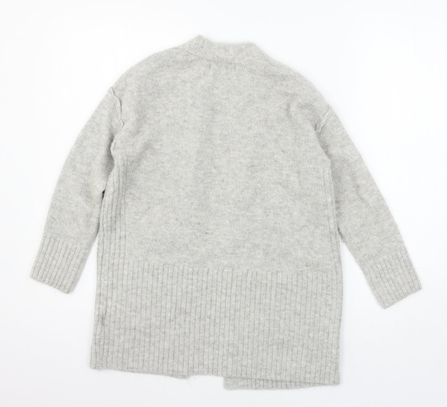 Marks and Spencer Womens Grey  Knit Cardigan Jumper Size XS