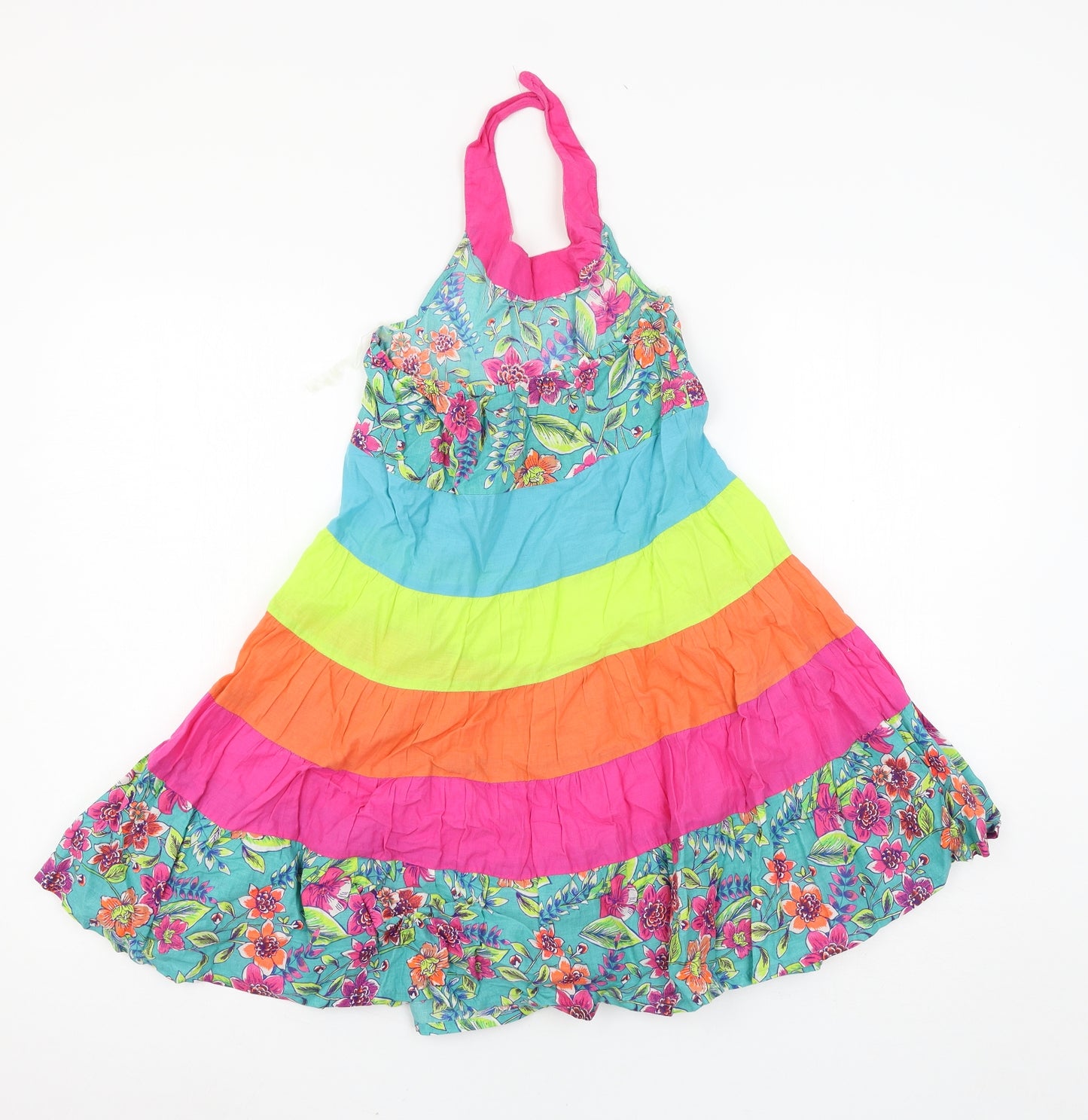 Monsoon Girls Multicoloured Striped  Maxi  Size 8 Years
