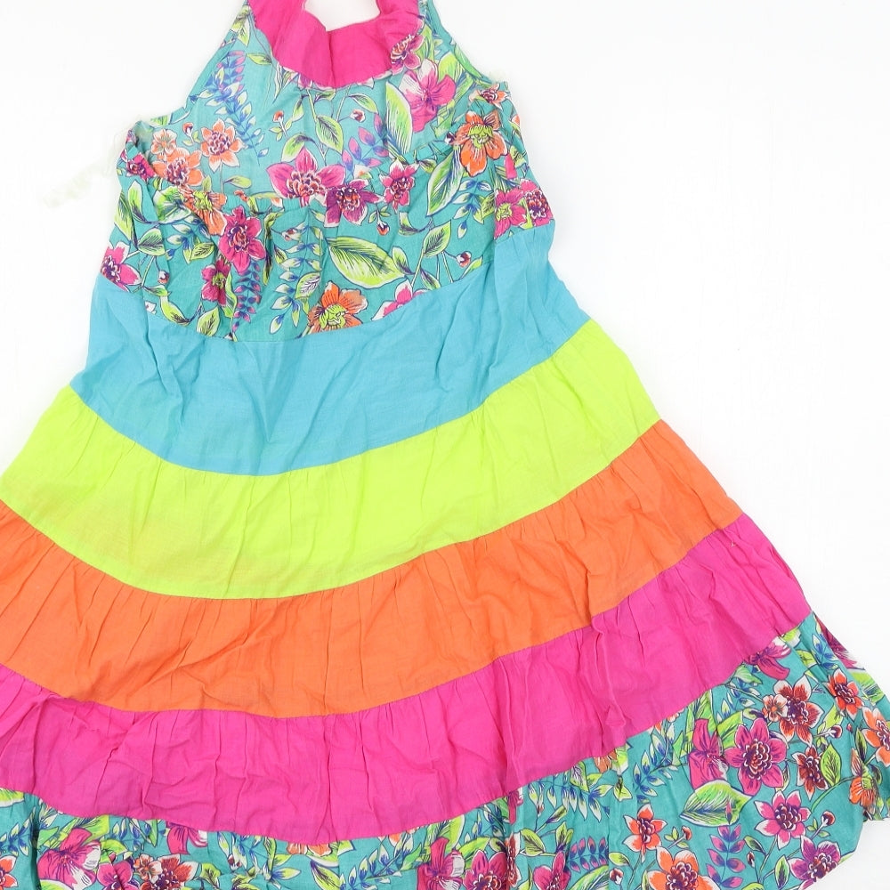Monsoon Girls Multicoloured Striped  Maxi  Size 8 Years