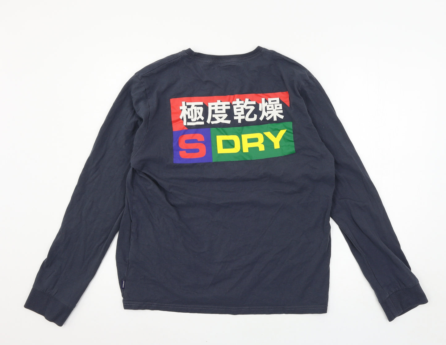 Superdry Mens Blue  Jersey  T-Shirt Size XL