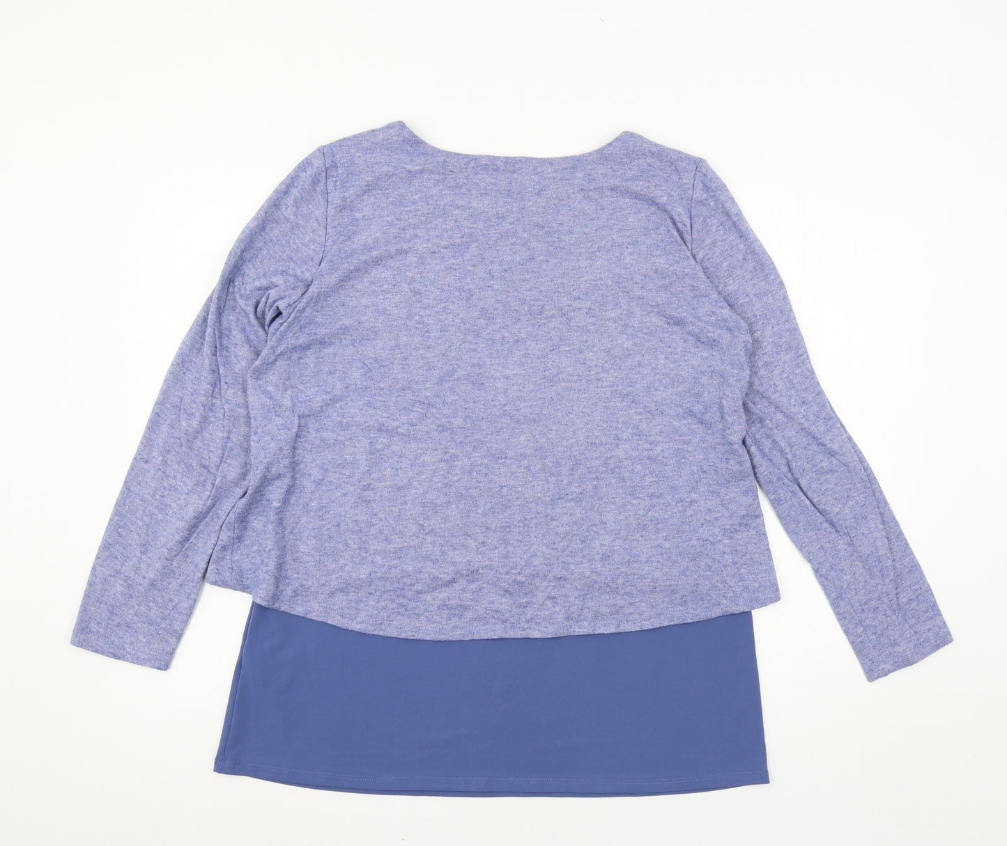 Mr Max Womens Blue  Jersey Basic T-Shirt Size M