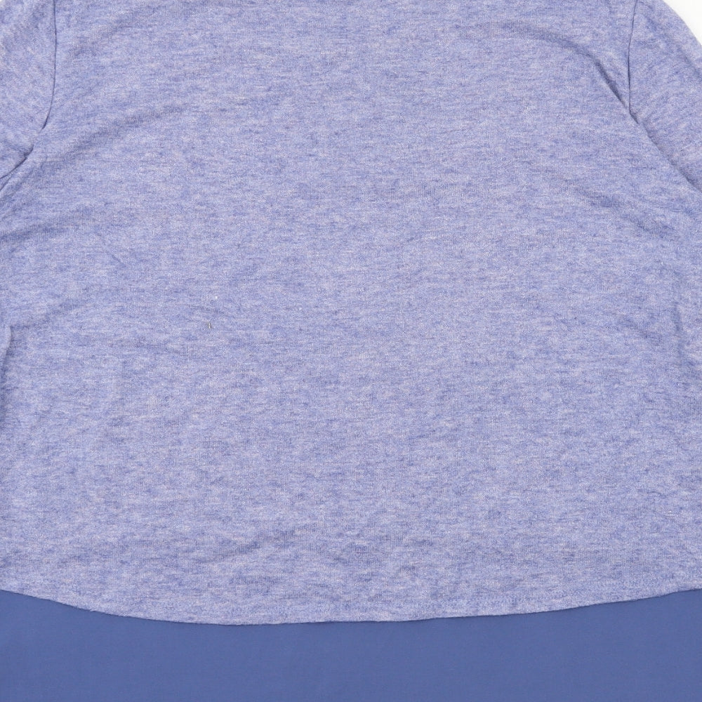 Mr Max Womens Blue  Jersey Basic T-Shirt Size M