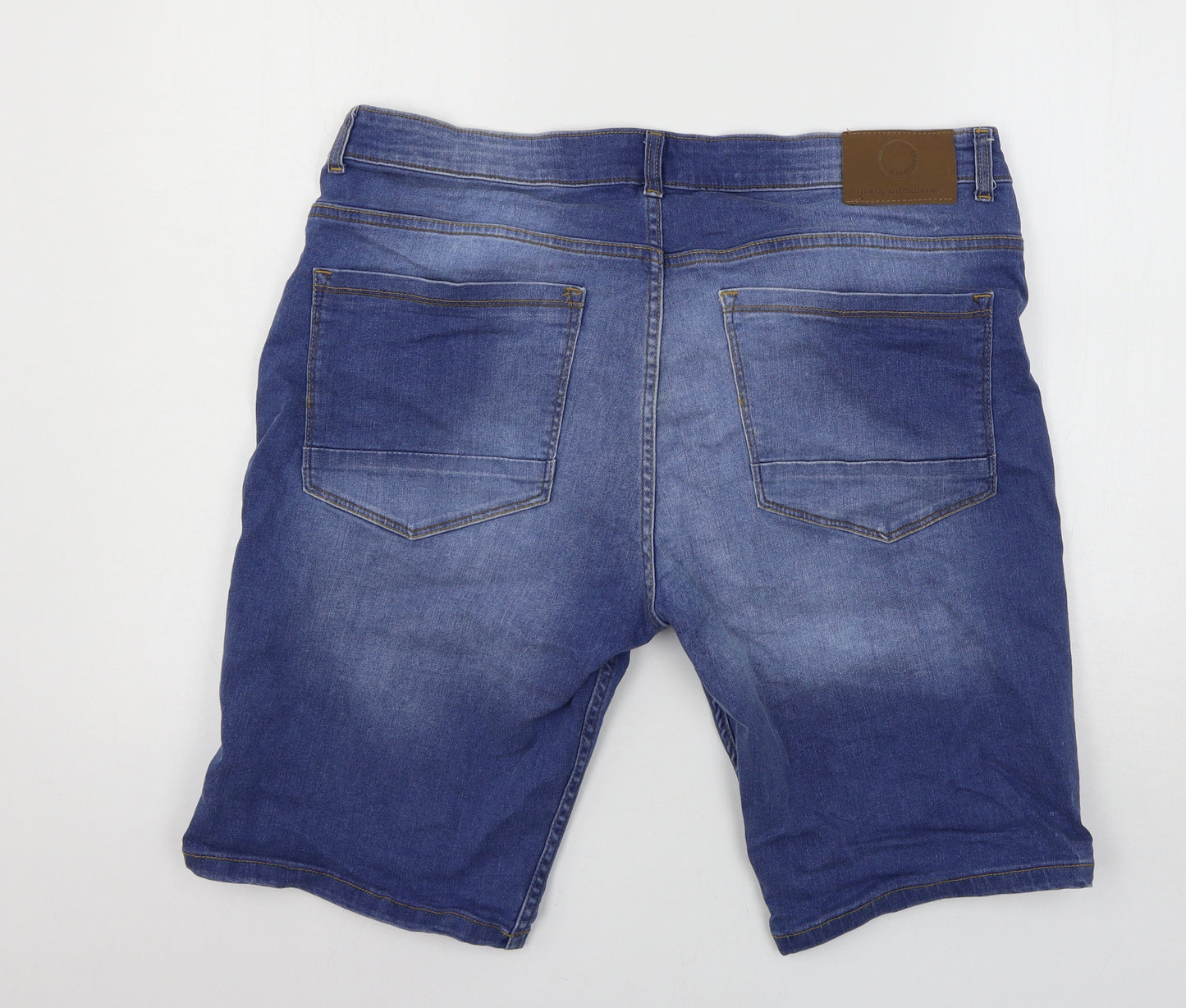 Denim & Co. Womens Blue  Denim Bermuda Shorts Size 38 in