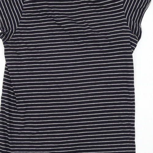 ASOS Womens Blue Striped Jersey Basic T-Shirt Size 6