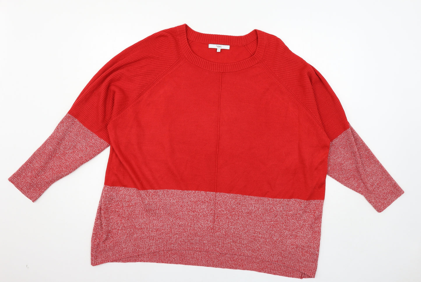 NEXT Womens Red  Knit Pullover Jumper Size XL