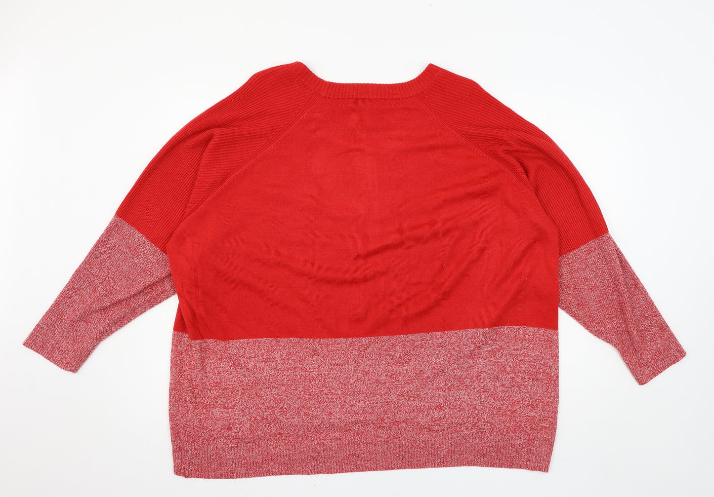 NEXT Womens Red  Knit Pullover Jumper Size XL