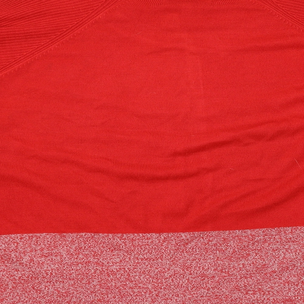 NEXT Womens Red  Knit Pullover Jumper Size XL