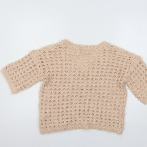 NEXT Womens Pink  Knit Pullover Jumper Size S