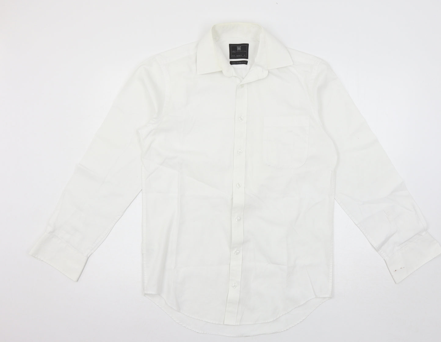 Marks and Spencer Mens White    Dress Shirt Size 14.5