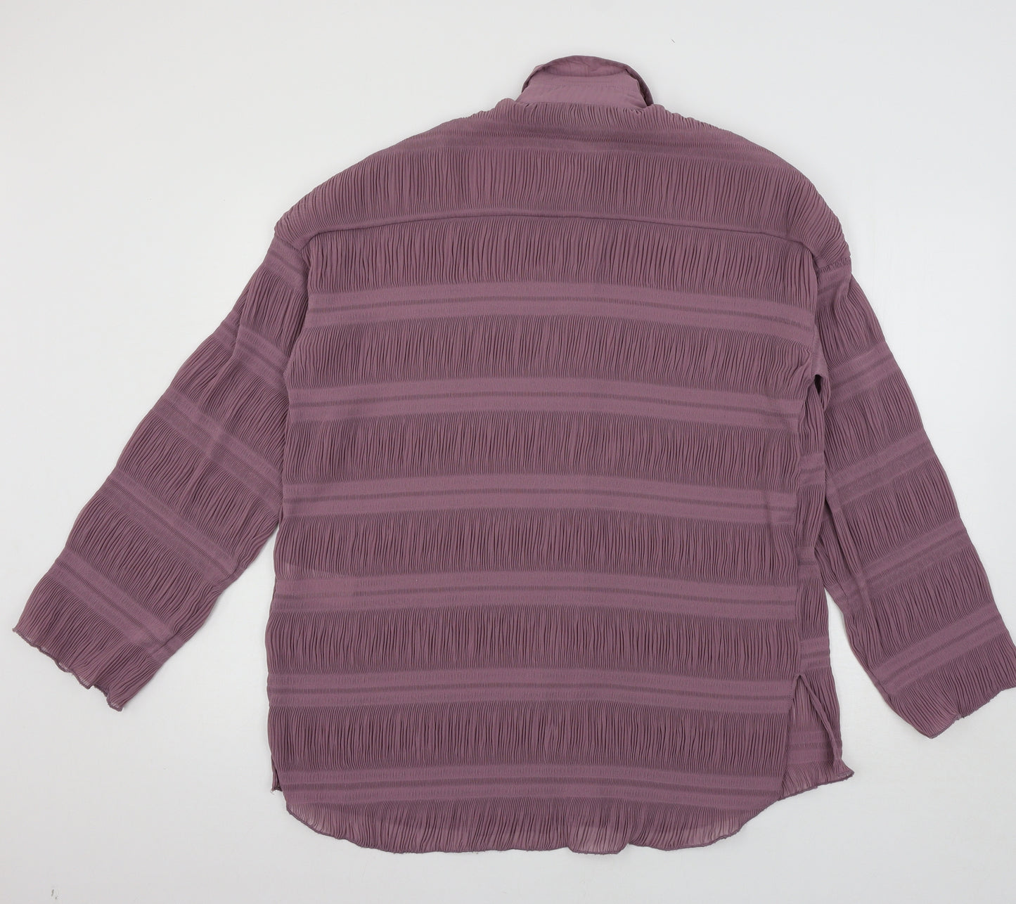 Club L Womens Purple   Basic Button-Up Size 8