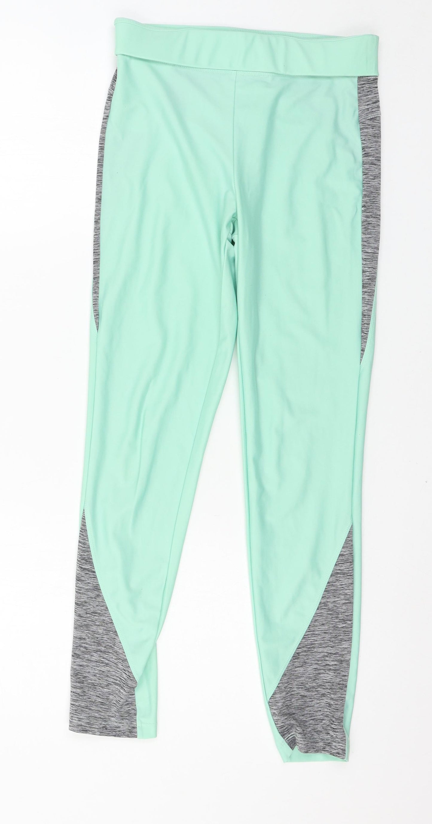 Missguided Womens Green  Jersey Capri Leggings Size 28 in L25 in