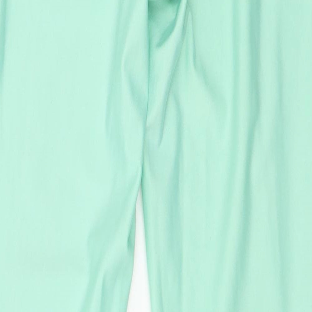 Missguided Womens Green  Jersey Capri Leggings Size 28 in L25 in