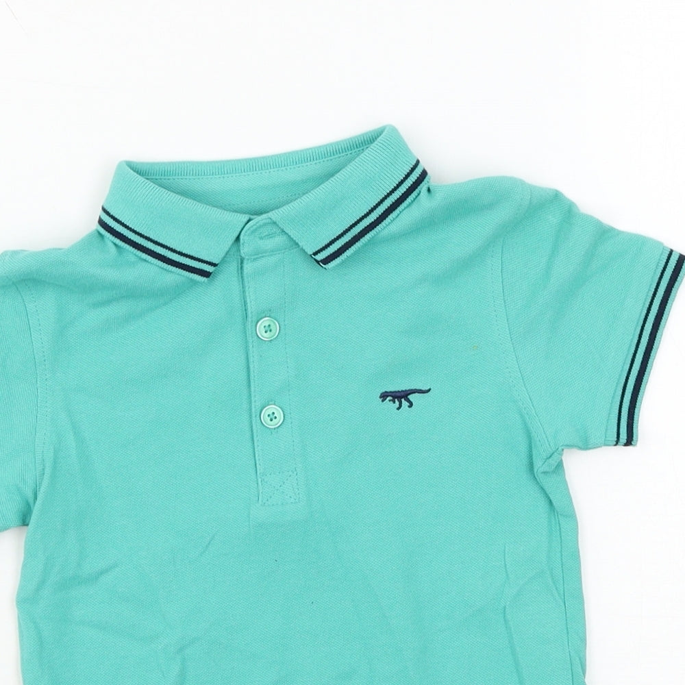 Blue Zoo Boys Green  Jersey Basic T-Shirt Size 2-3 Years