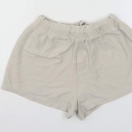 Disney Womens Beige Solid Jersey Top Pyjama Pants Size 6  - Mickey Mouse
