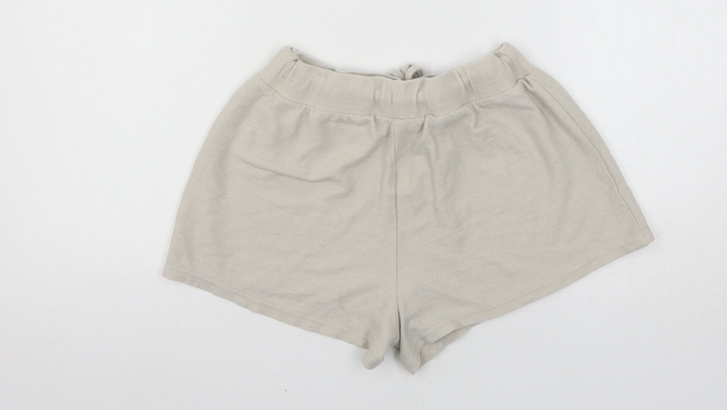 Disney Womens Beige Solid Jersey Top Pyjama Pants Size 6  - Mickey Mouse