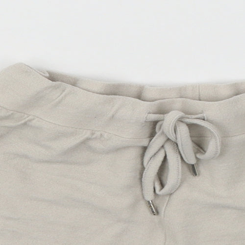 Disney Womens Beige Solid Jersey Top Pyjama Pants Size 6  - Mickey Mouse