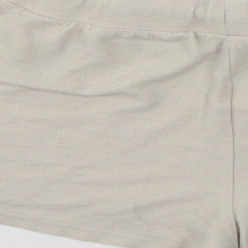 Disney Womens Beige Solid Jersey Top Pyjama Pants Size 6  - Mickey Mouse