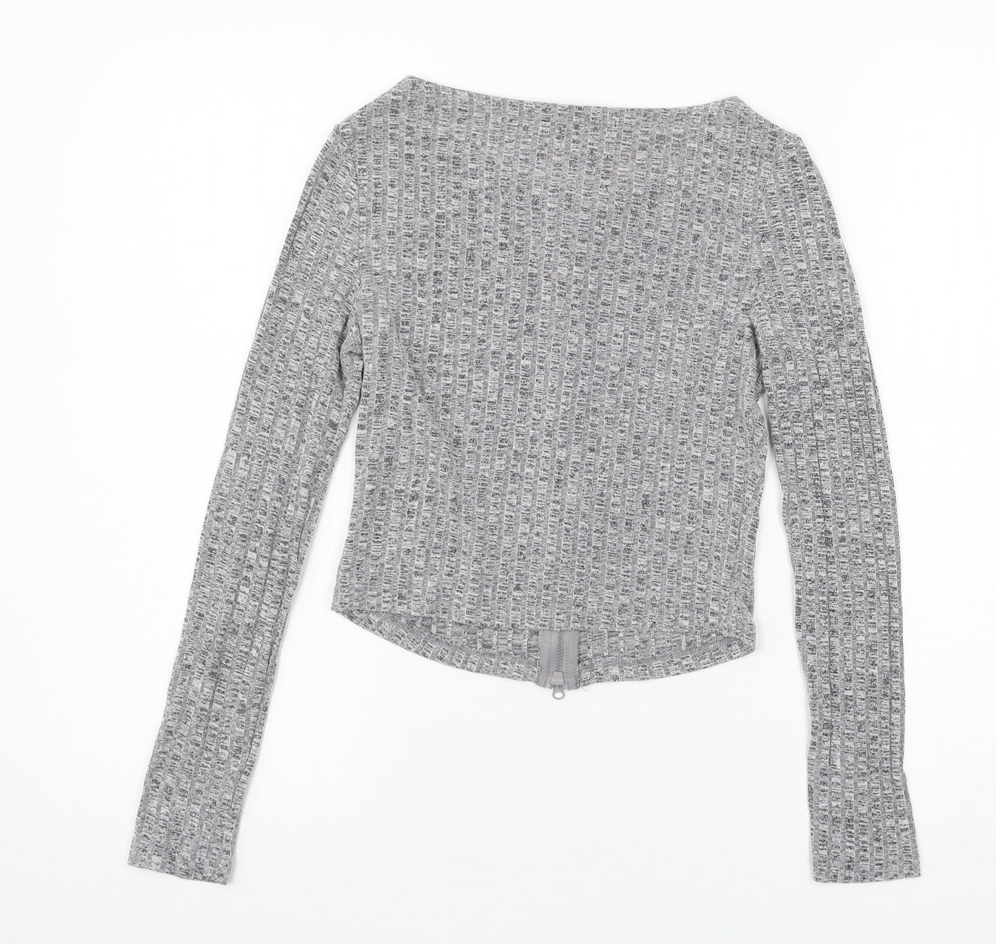 SheIn Womens Grey  Jersey Basic T-Shirt Size S
