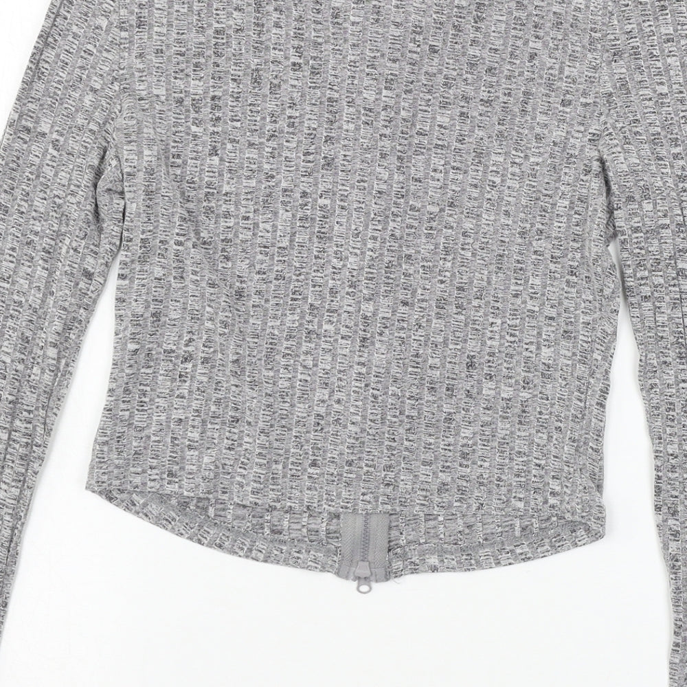 SheIn Womens Grey  Jersey Basic T-Shirt Size S