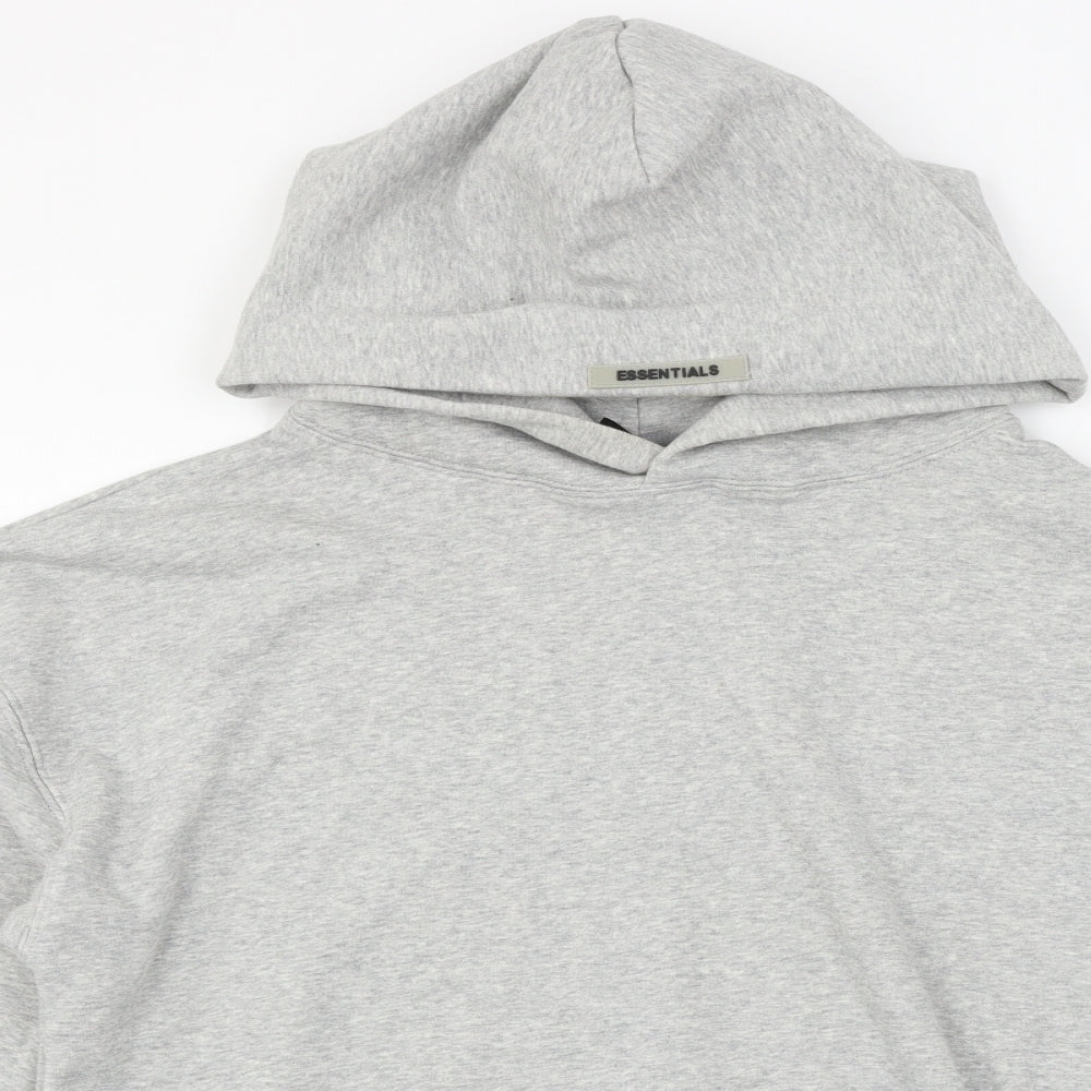 Fear of God Mens Grey  Jersey Pullover Hoodie Size S