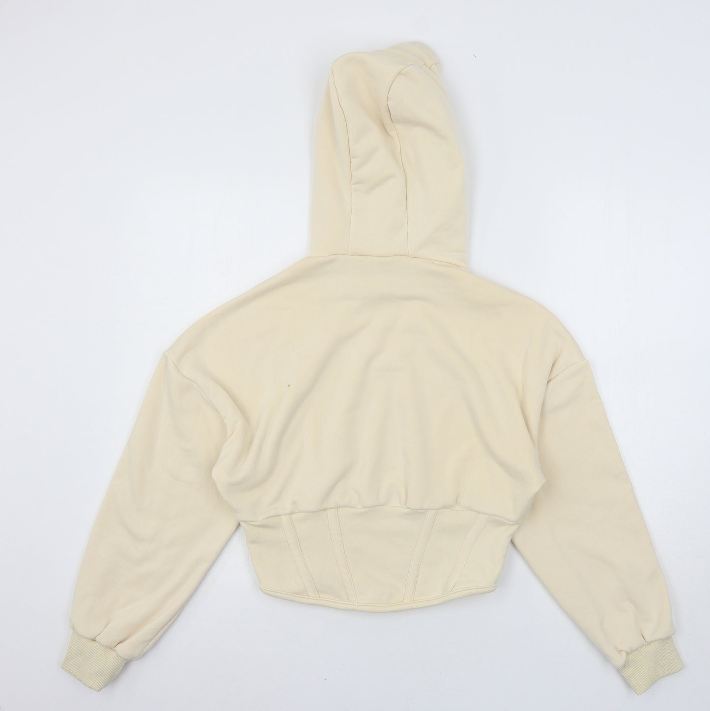 Club L Womens Beige  Jersey Pullover Hoodie Size 8
