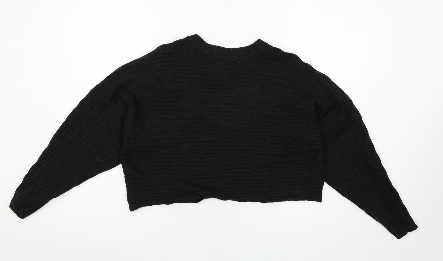 Select Womens Black  Knit Pullover Jumper Size S