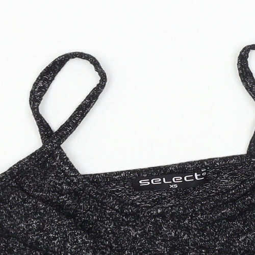 Select Womens Grey  Jersey Basic Tank Size XS