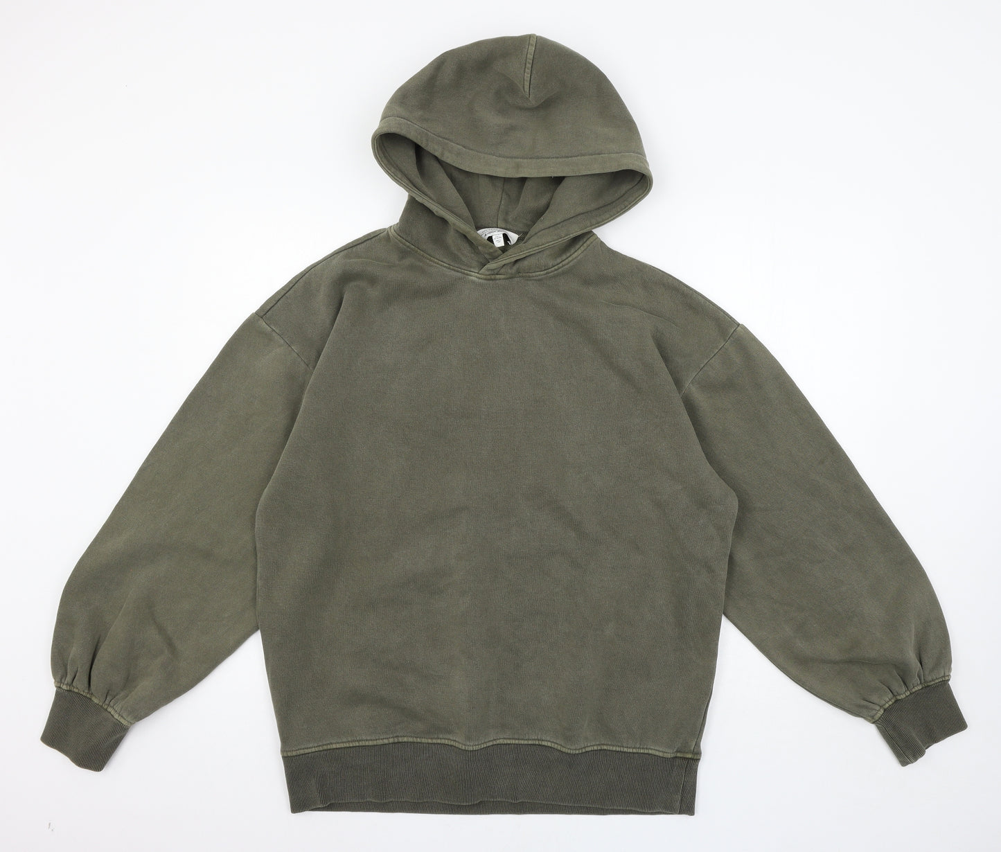 & Other Stories Womens Green  Jersey Pullover Hoodie Size S
