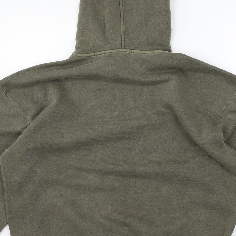 & Other Stories Womens Green  Jersey Pullover Hoodie Size S