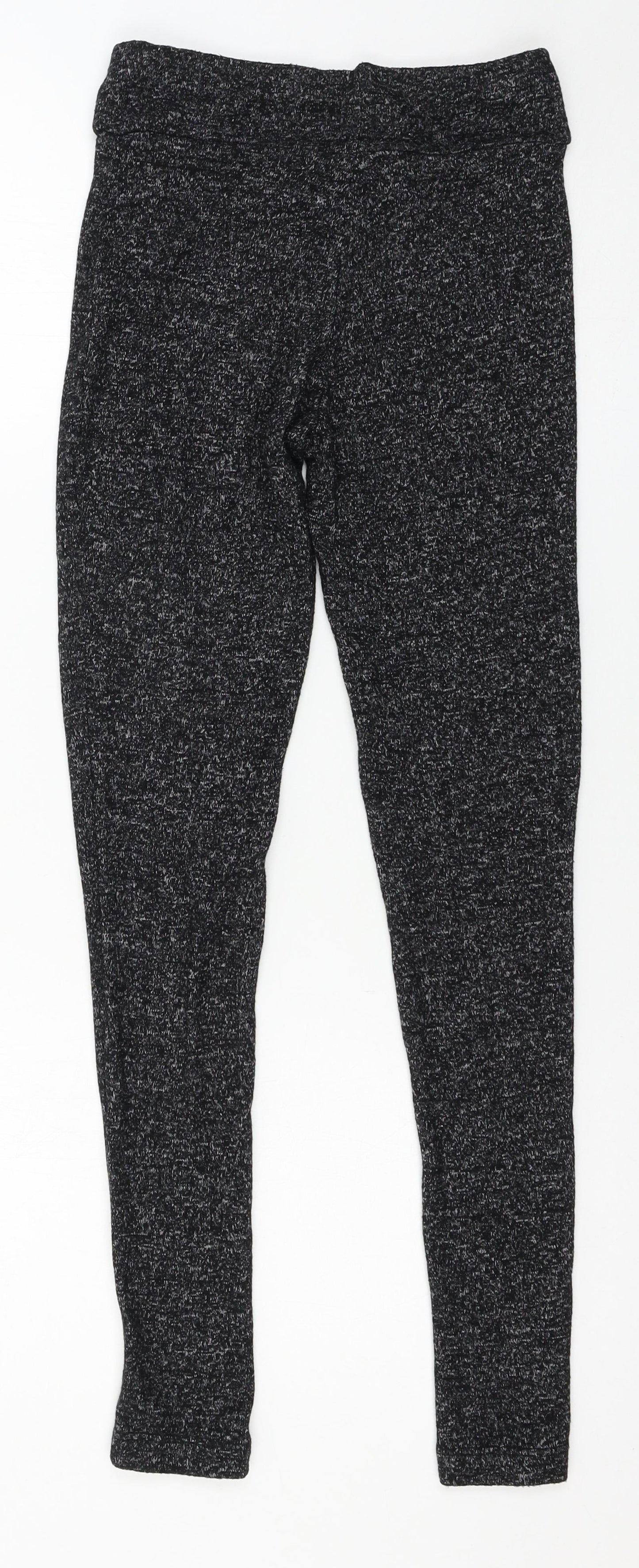 Select Womens Grey  Knit Capri Leggings Size XS L26 in