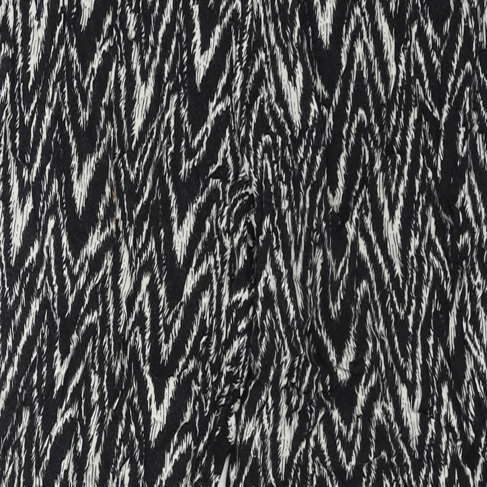 Dorothy Perkins Womens Black Striped  Trousers  Size 8 L25 in