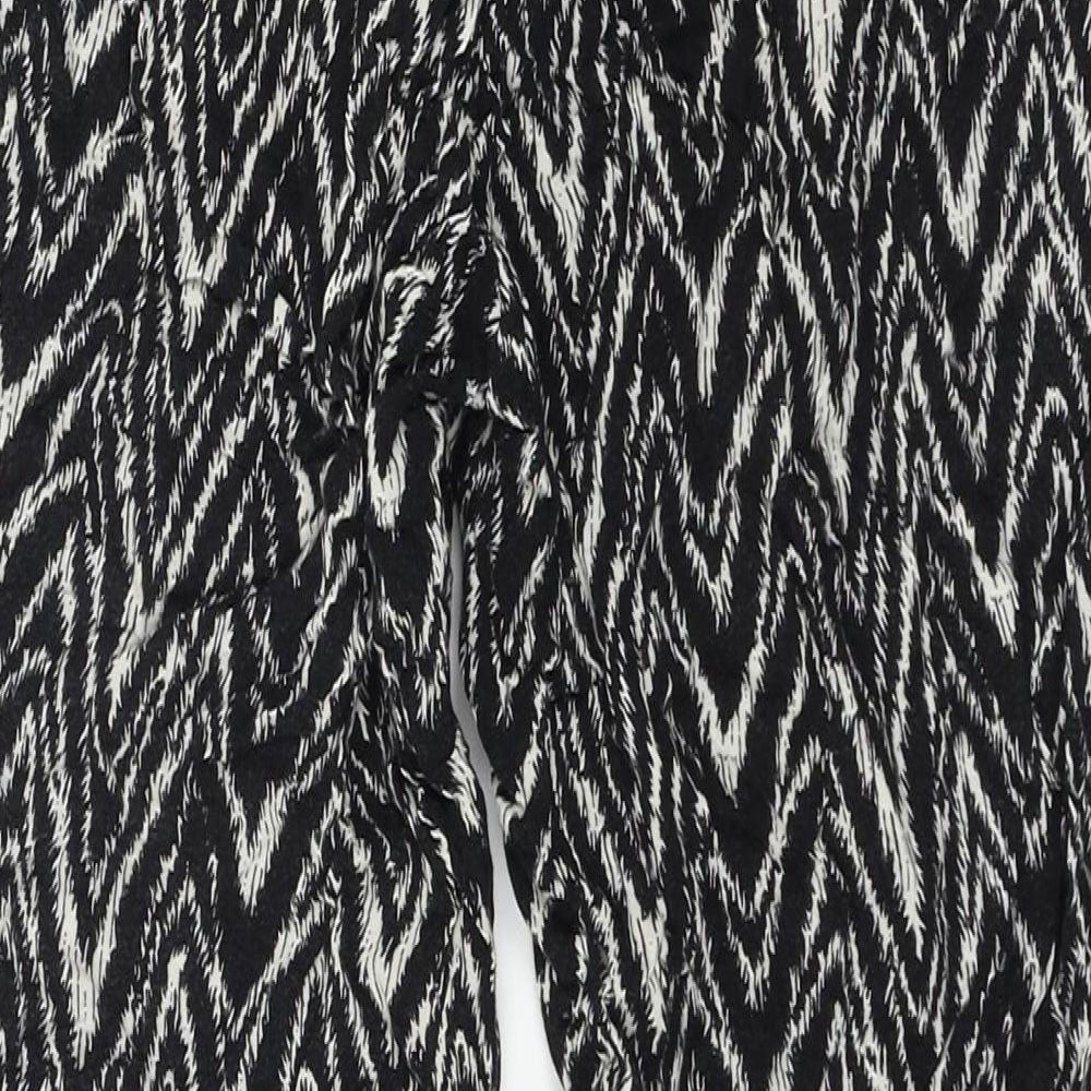 Dorothy Perkins Womens Black Striped  Trousers  Size 8 L25 in