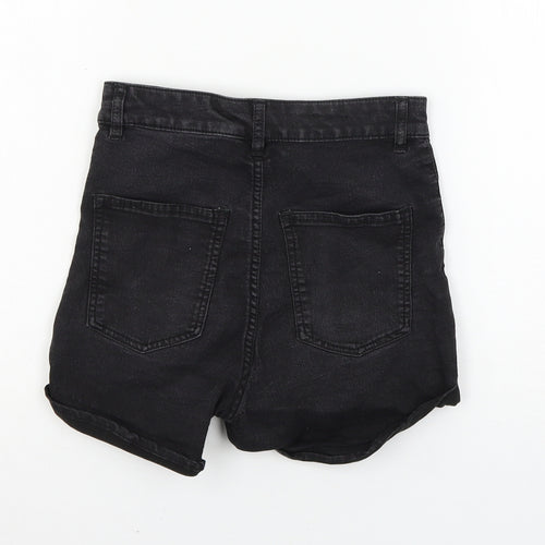 Divided by H&M Womens Grey  Denim Hot Pants Shorts Size 8