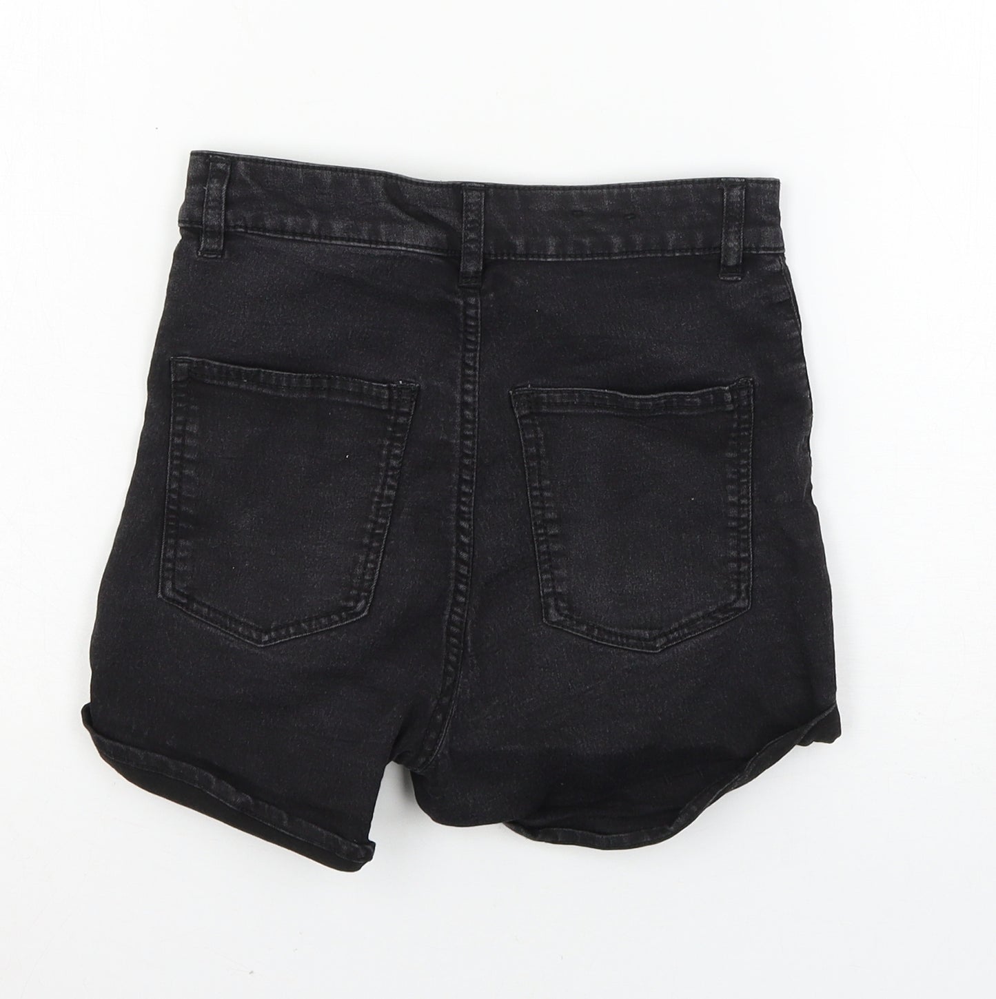Divided by H&M Womens Grey  Denim Hot Pants Shorts Size 8