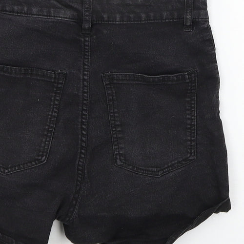 Divided by H&M Womens Grey  Denim Hot Pants Shorts Size 8