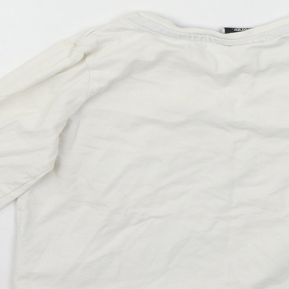George Girls White  Jersey Basic T-Shirt Size 3-4 Years  - Frozen elsa