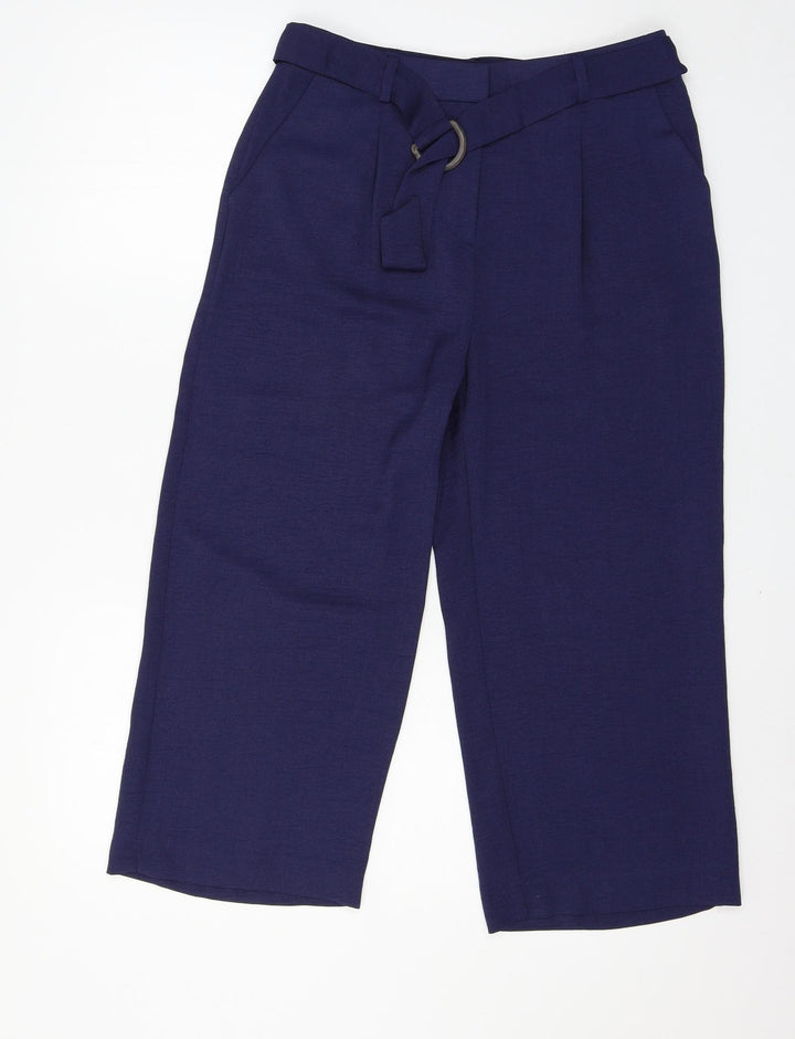 M&Co Womens Blue   Trousers  Size 10 L21 in