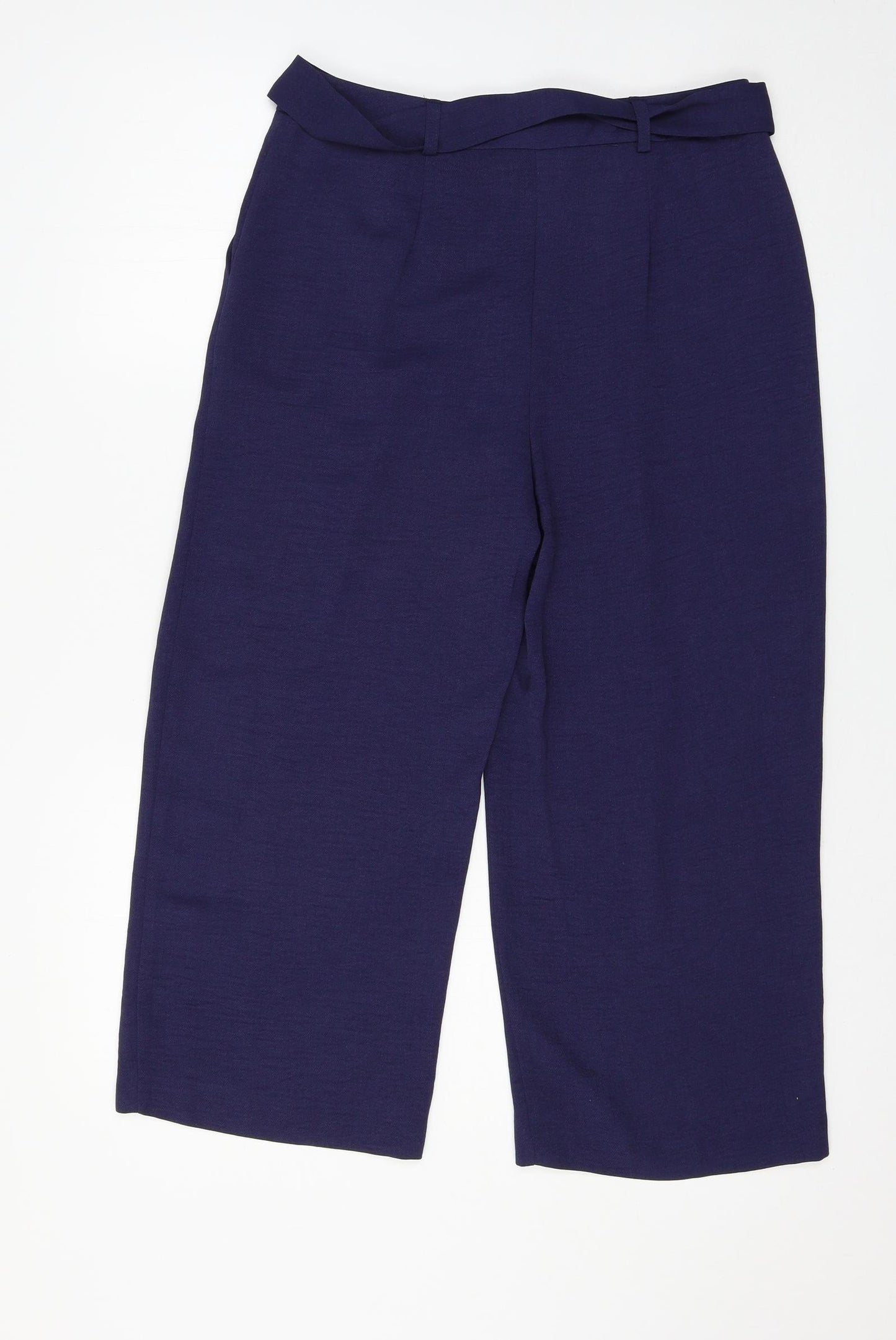 M&Co Womens Blue   Trousers  Size 10 L21 in